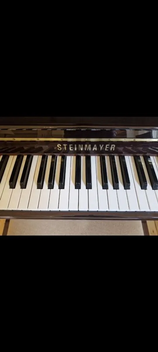 Steinmayer upright piano and stool perfect condition - Image 1