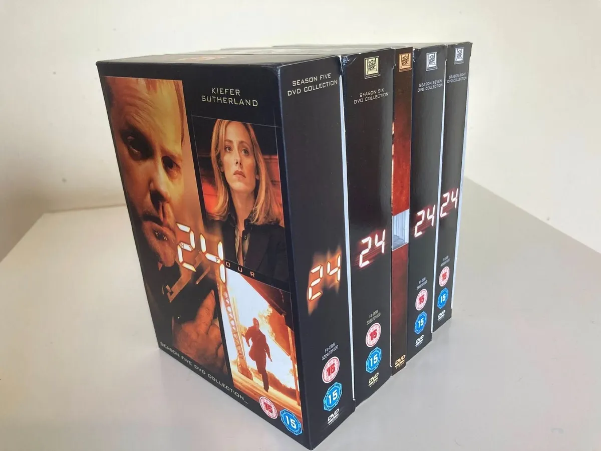 24 DVD Box Set Seasons 5-8 + Redemption Complete - Image 1