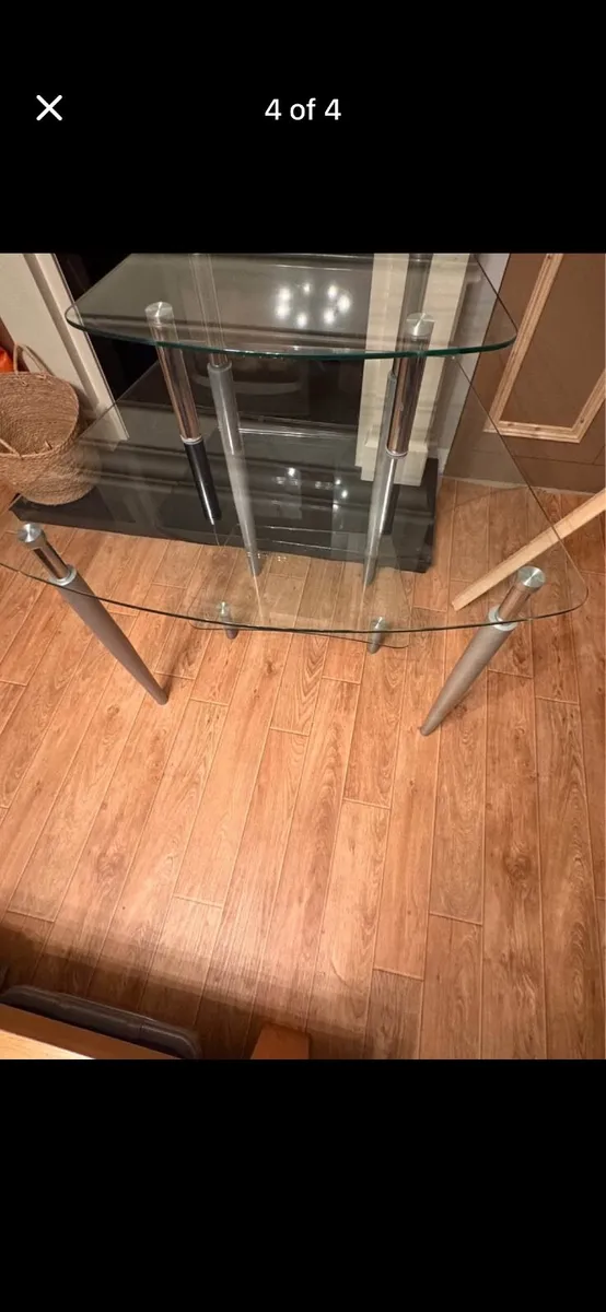Glass computer Desk Table or vanity table - Image 2