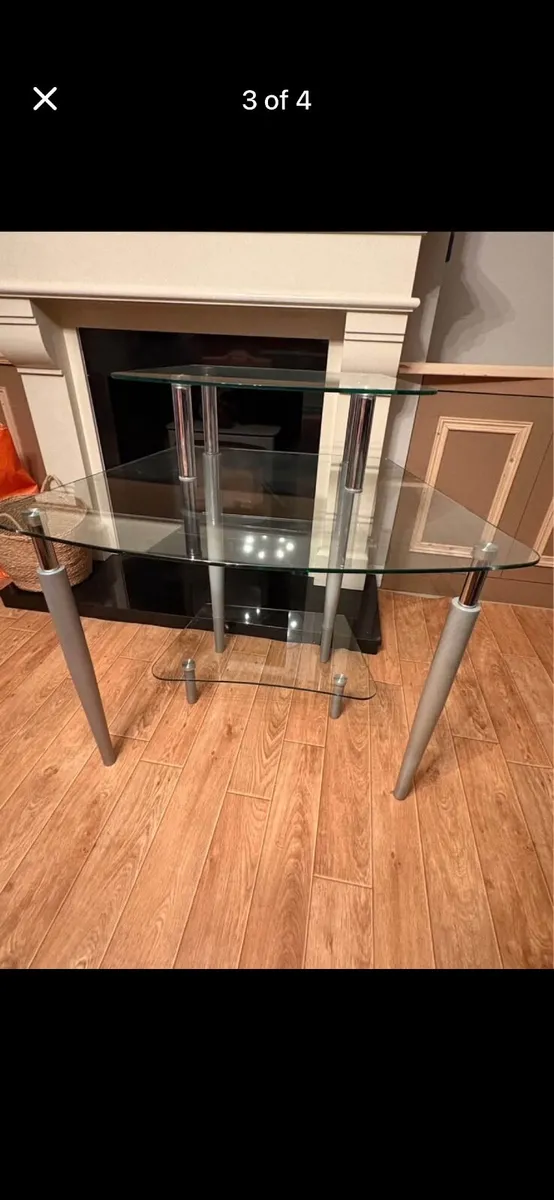 Glass computer Desk Table or vanity table - Image 3