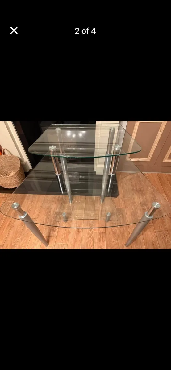 Glass computer Desk Table or vanity table - Image 1