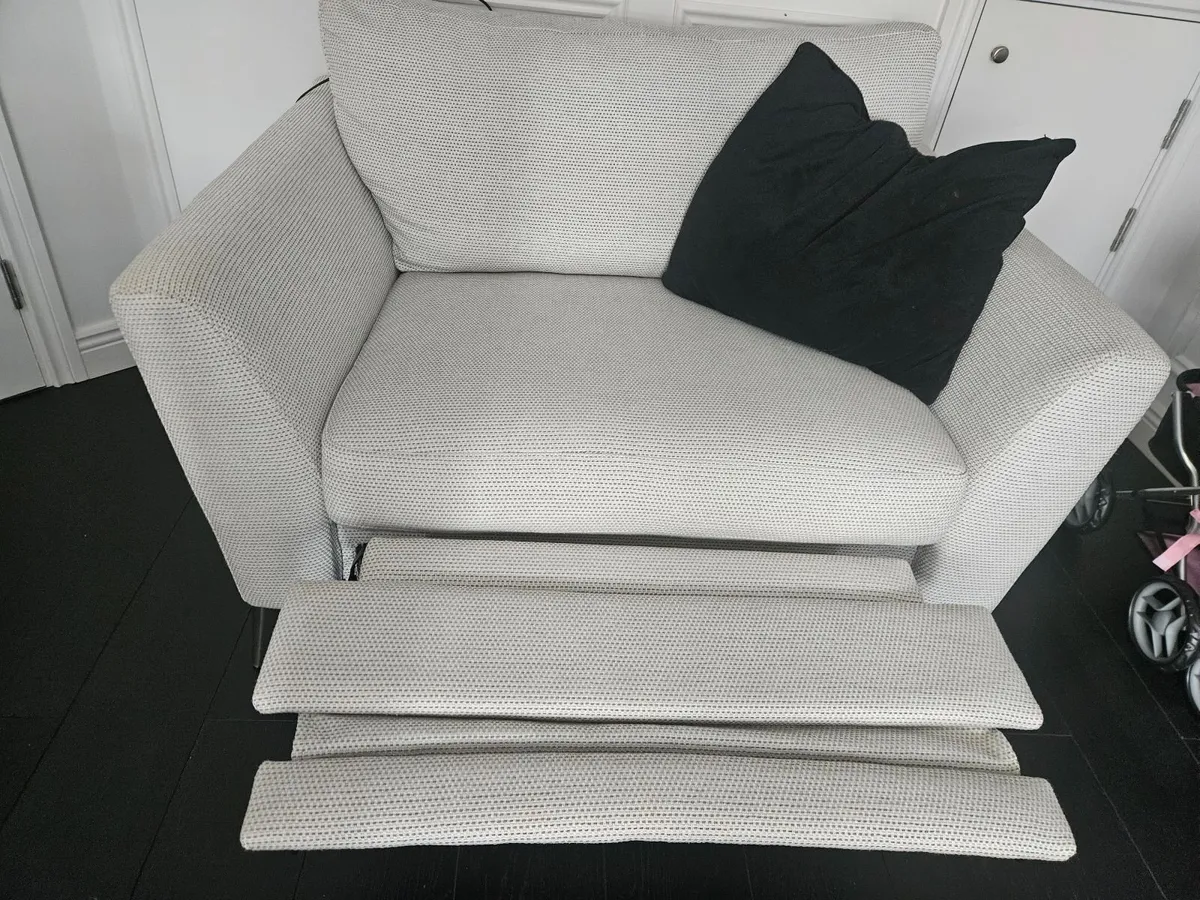 Sofa, Love Seat and Pouffe - Image 2