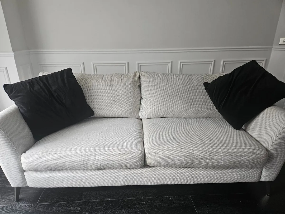 Sofa, Love Seat and Pouffe - Image 1