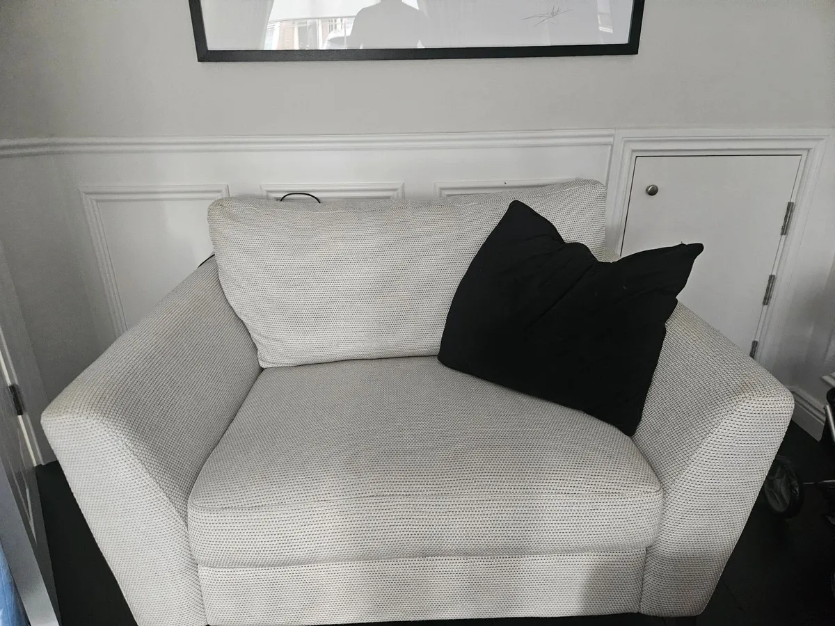 Sofa, Love Seat and Pouffe - Image 3