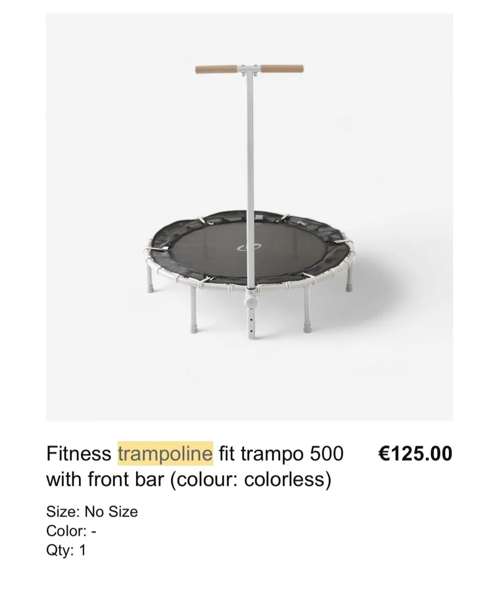 Fitness trampoline - brand new still in box / pack