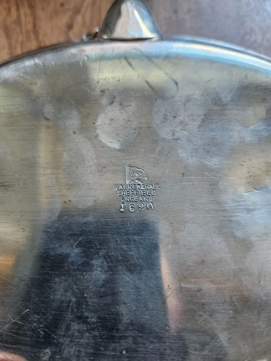 Vintage Silver Plated Hot Plate - Image 2