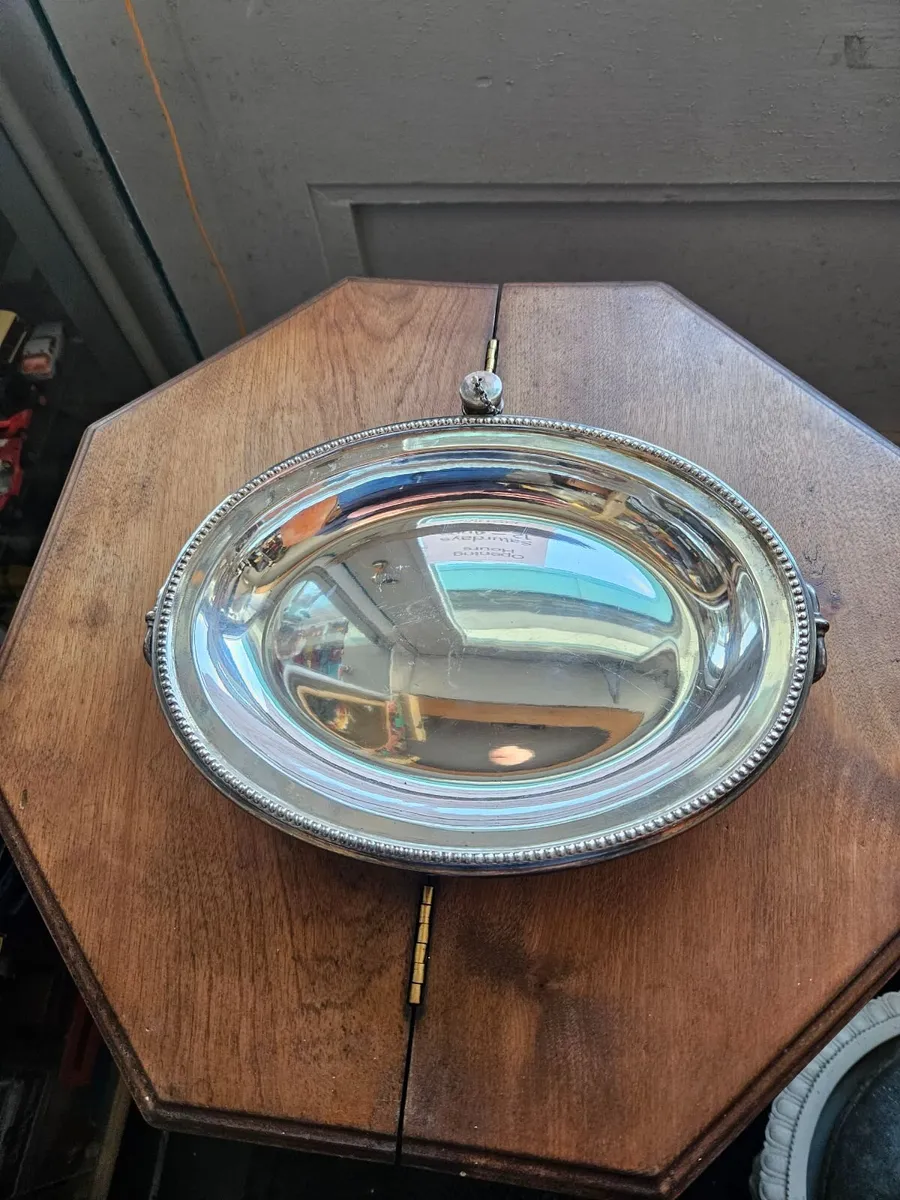 Vintage Silver Plated Hot Plate - Image 4