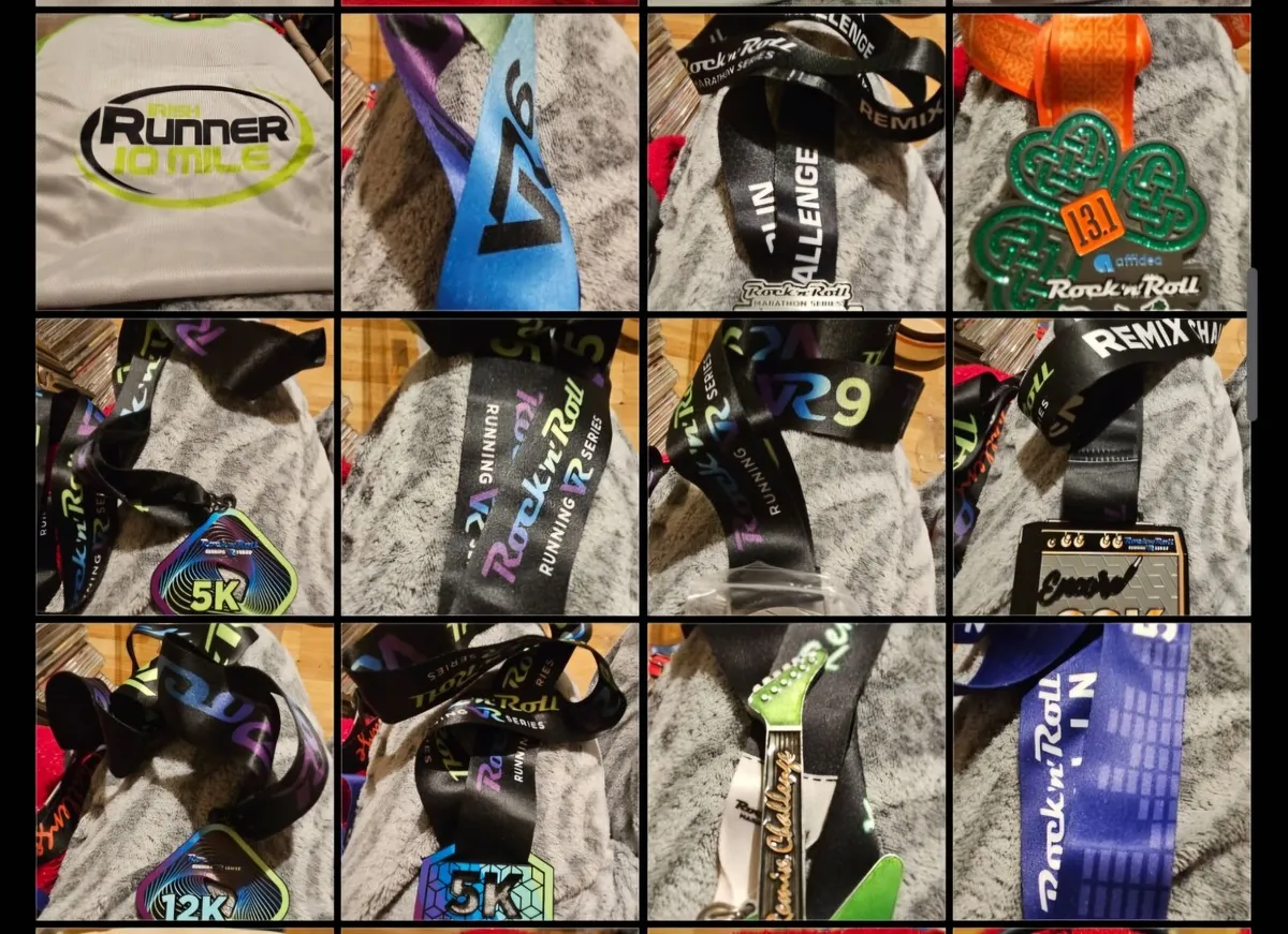 Large Bundle of Assorted Rockstar Running Medals - Image 3