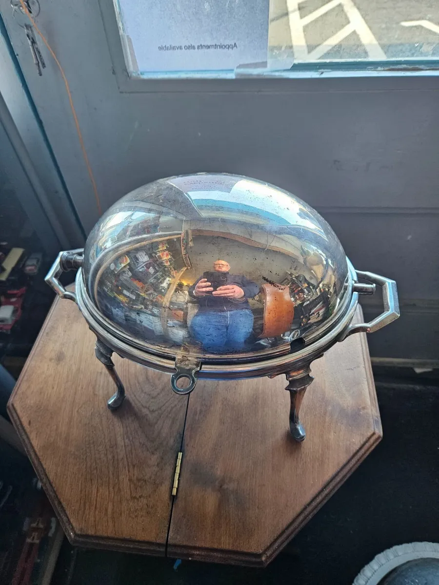 Vintage Silver Plated Hot Plate - Image 3