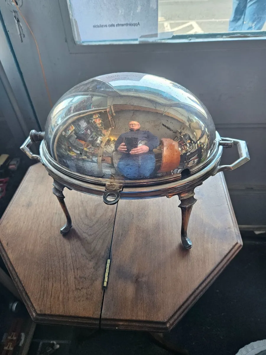 Vintage Silver Plated Hot Plate - Image 1