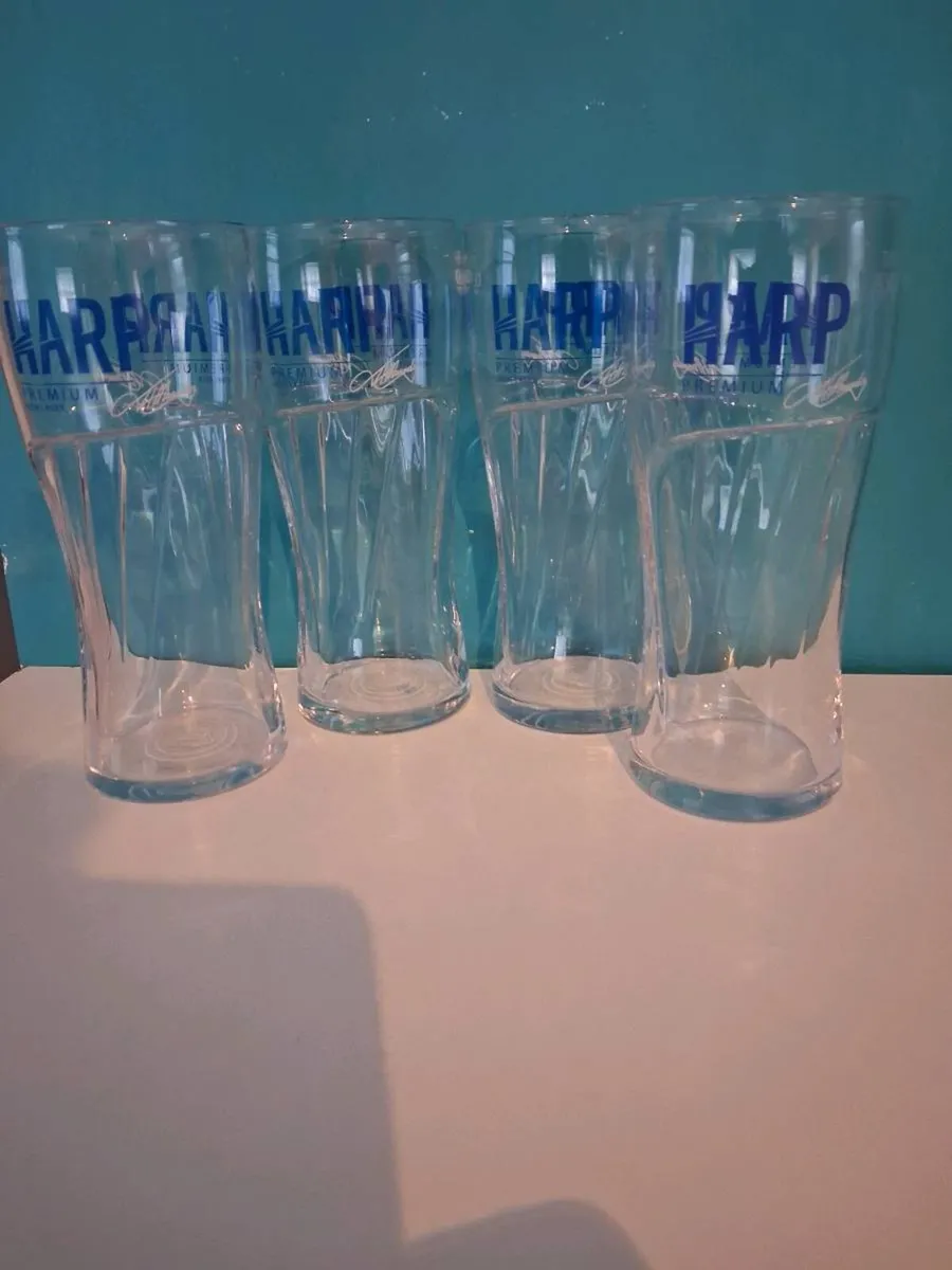 Four Harp glasses - Image 2