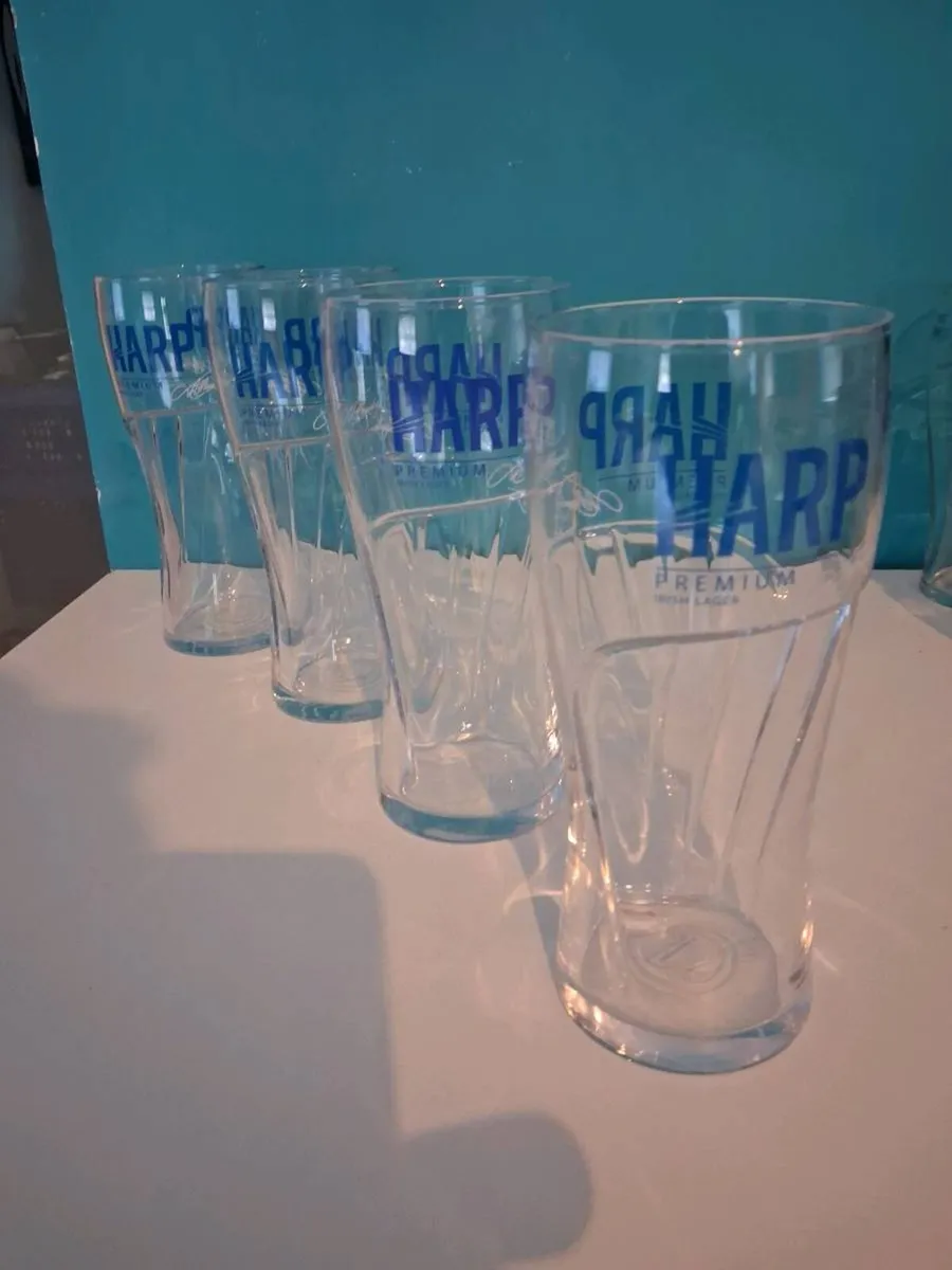 Four Harp glasses - Image 3