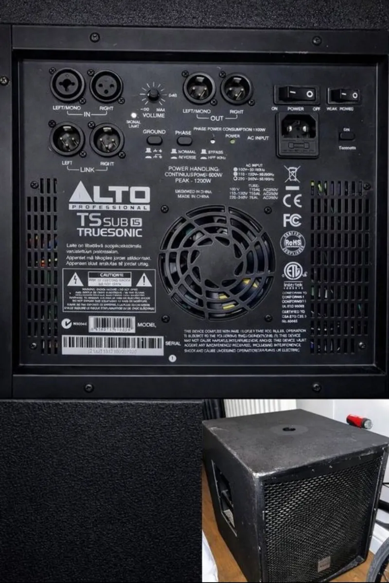 Alto Truesonic Sub 15" TSSUB15 - Image 2