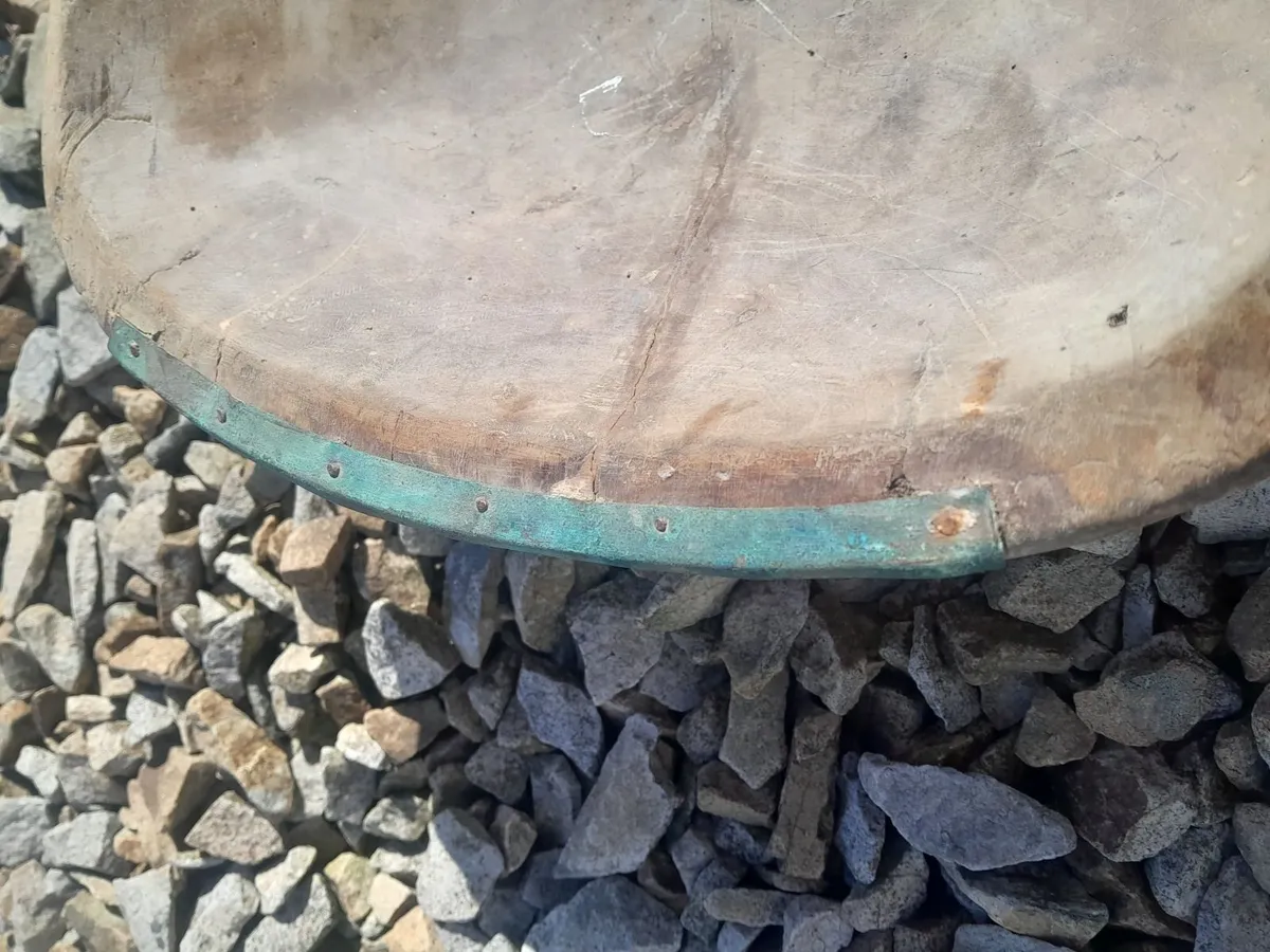 Vintage wooden dough bowl - Image 2