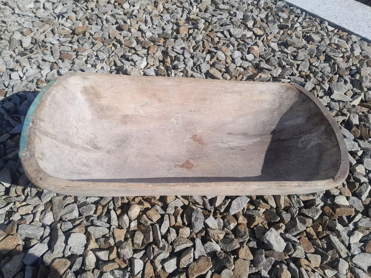 Vintage wooden dough bowl - Image 4