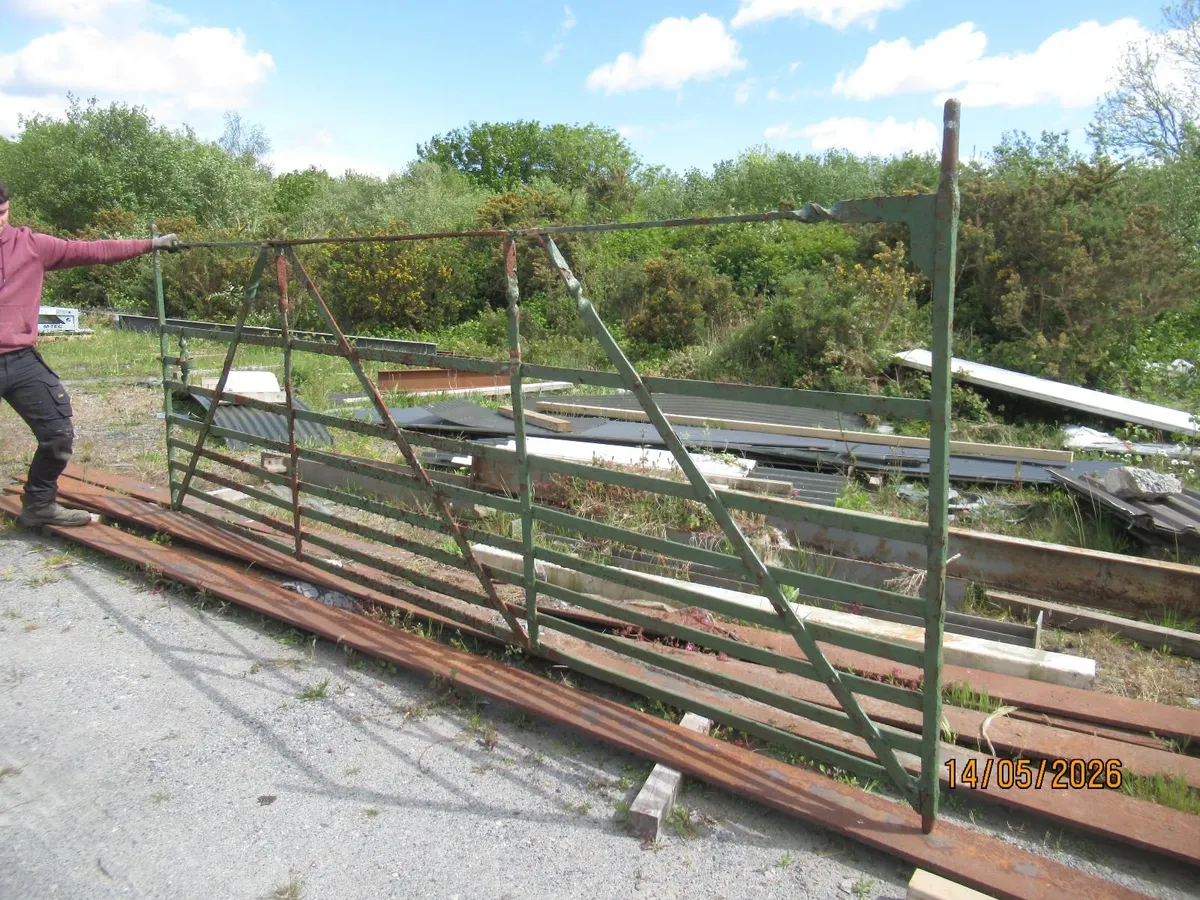 vernacular forged wrought iron field gate - Image 1