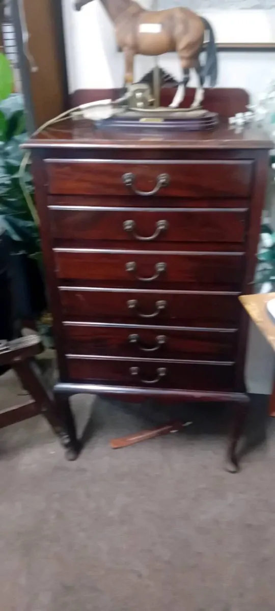 Mahogany Music Cabinet - Image 1