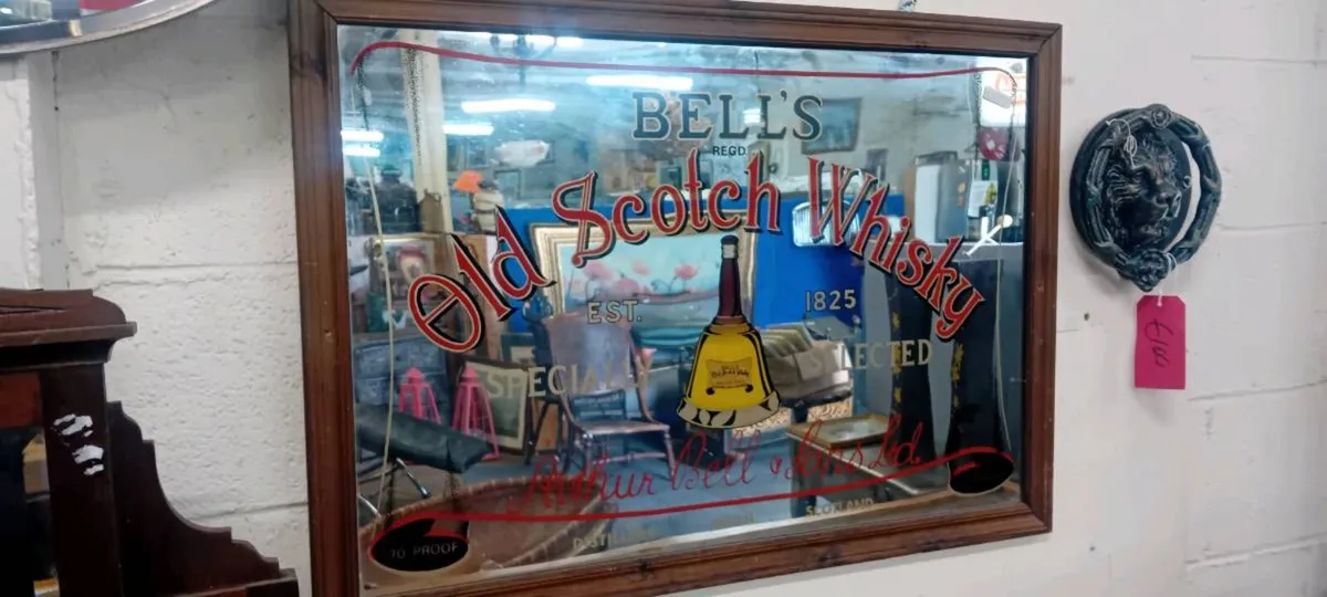 Vintage Bells Whisky Mirror