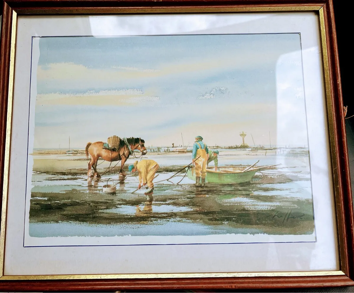 Two Coastal images - vintage coastal scenes - Image 1