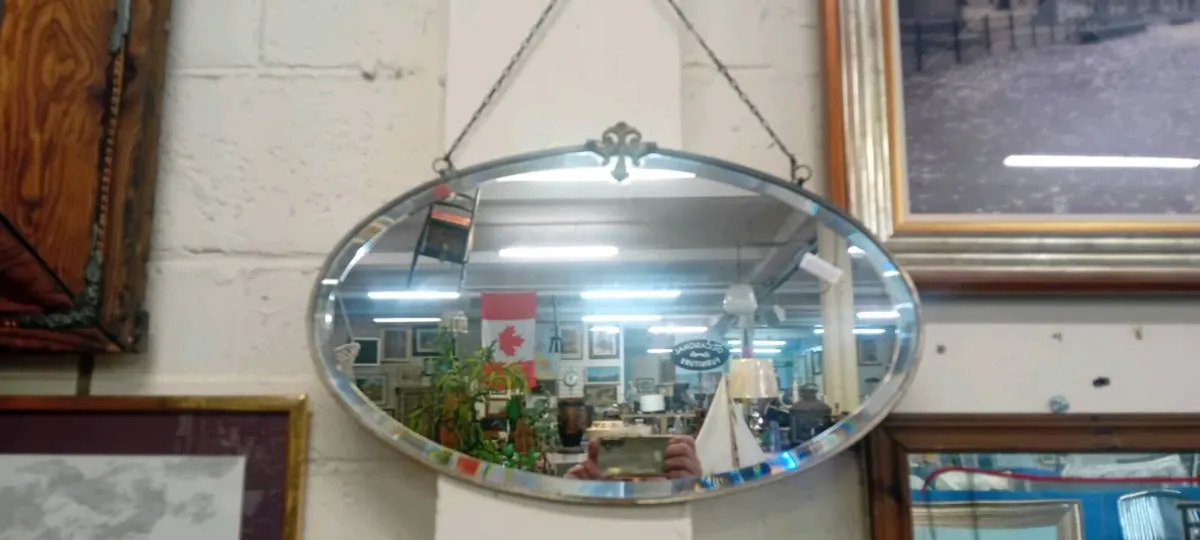 Arts And Crafts Metal Framed Mirror - Image 1