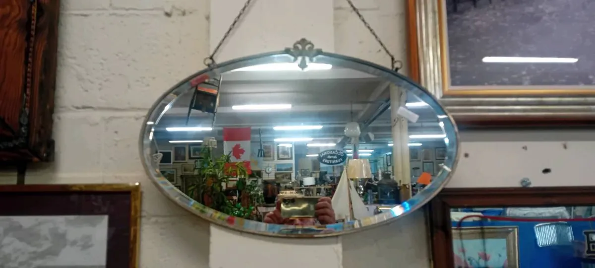 Arts And Crafts Metal Framed Mirror - Image 2