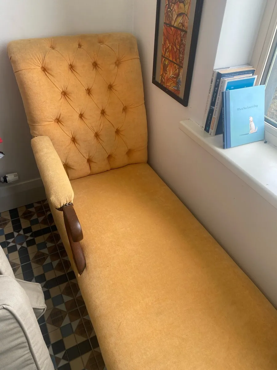 Antique Chaise Lounge Sofa - Image 1