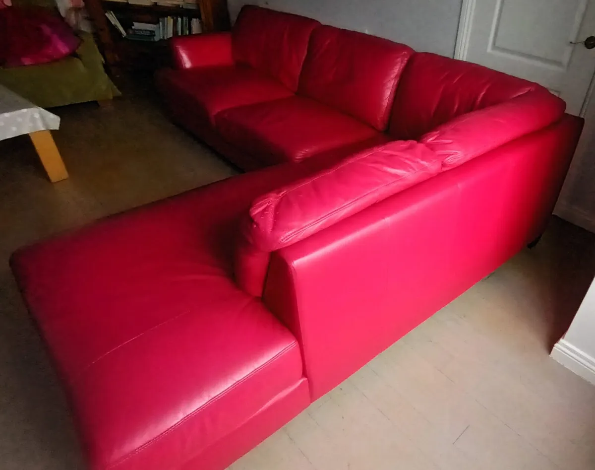 Red Corner Couch - Image 2
