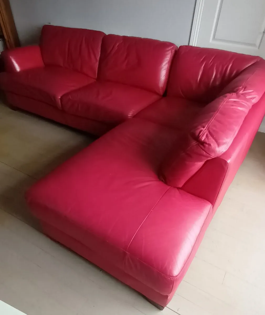 Red Corner Couch - Image 3