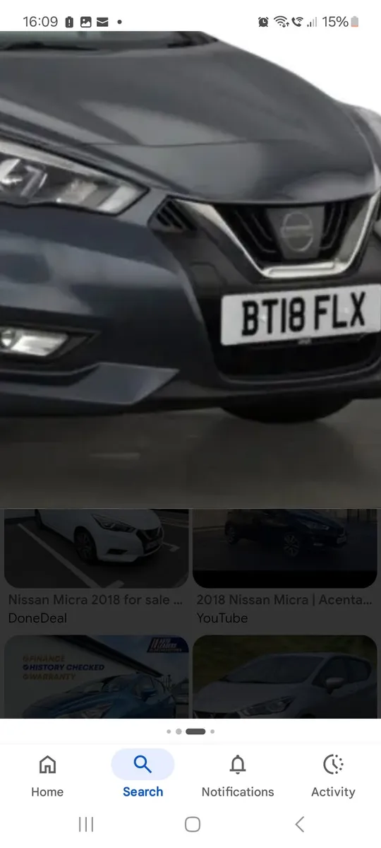 2018 Micra bumper - Image 1