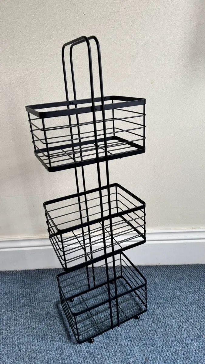 3 Tier Wire Storage Caddy - Image 1