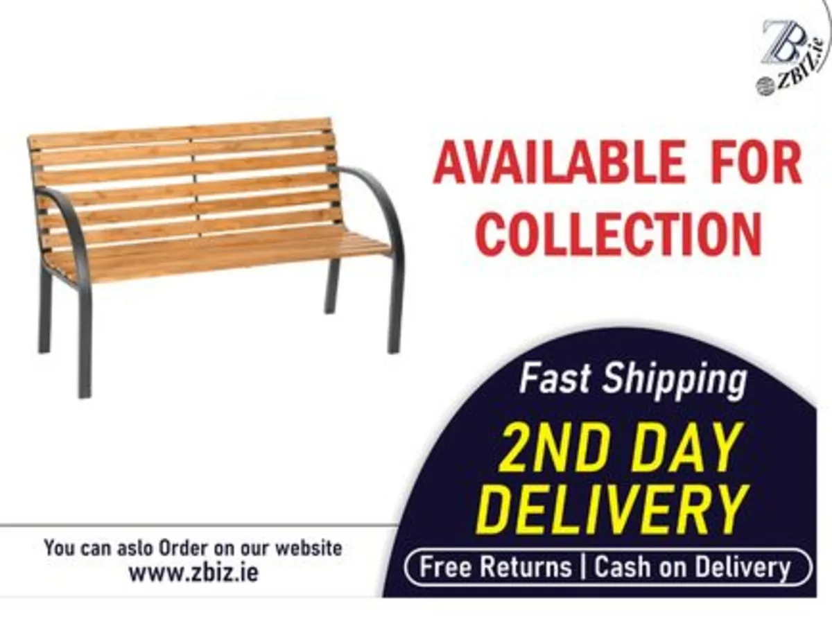 Garden Wooden Furniture Bench Chair Outdoor - Image 1