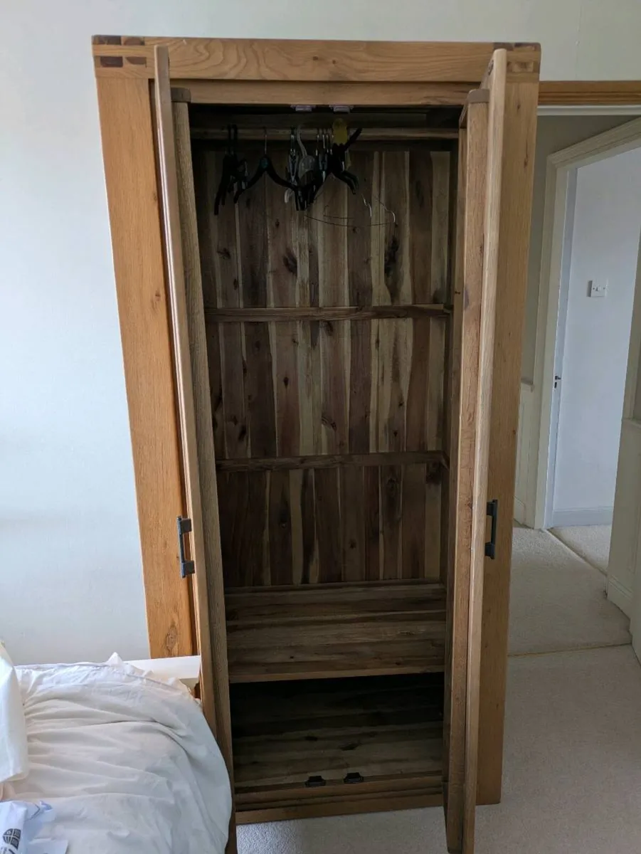 Solid Oak Wardrobe - Image 2