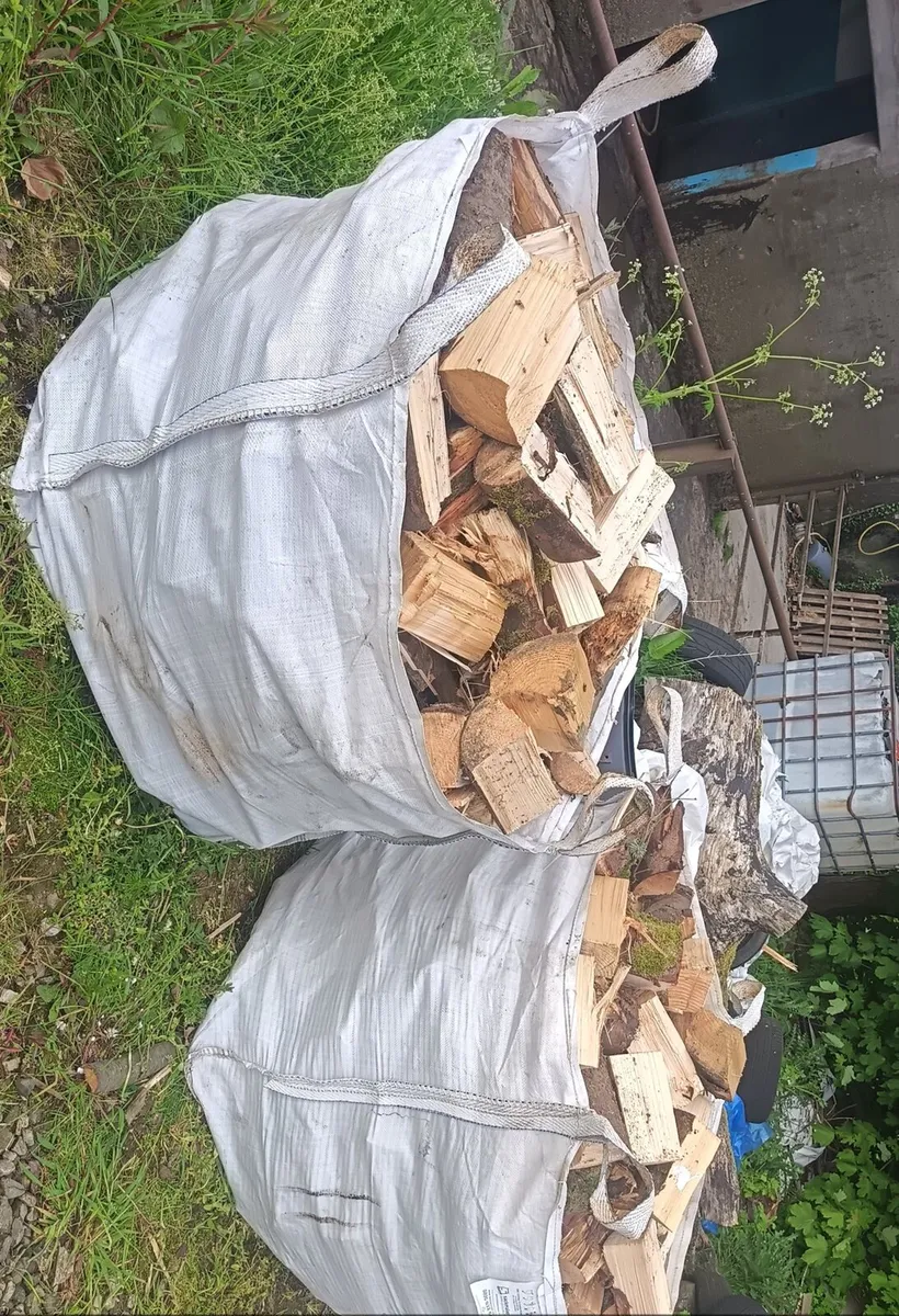 Half tonne bags of softwood