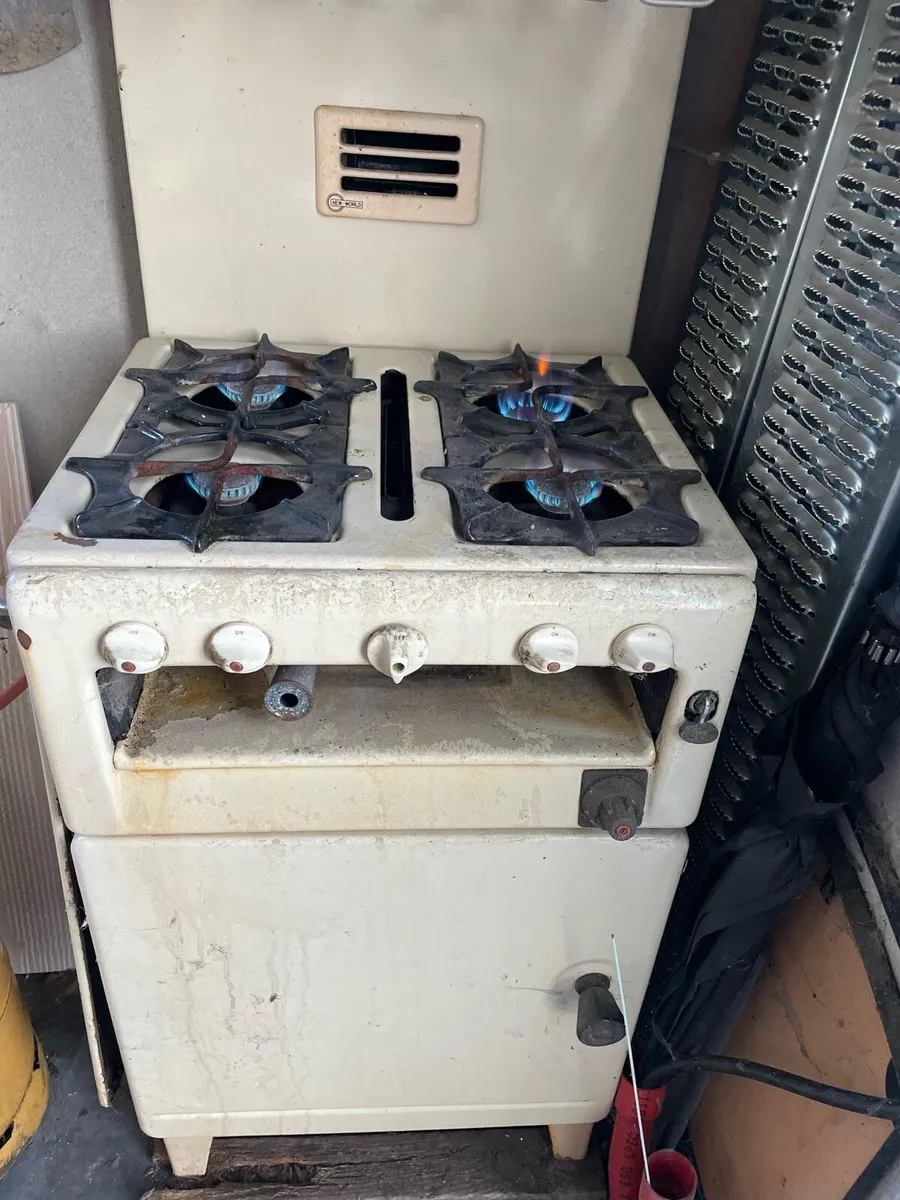 Antique Vintage Gas Cooker - Image 3
