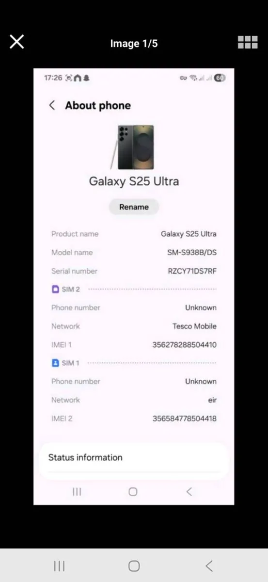 Samsung s25 ultra unlocked to all networks - Image 1