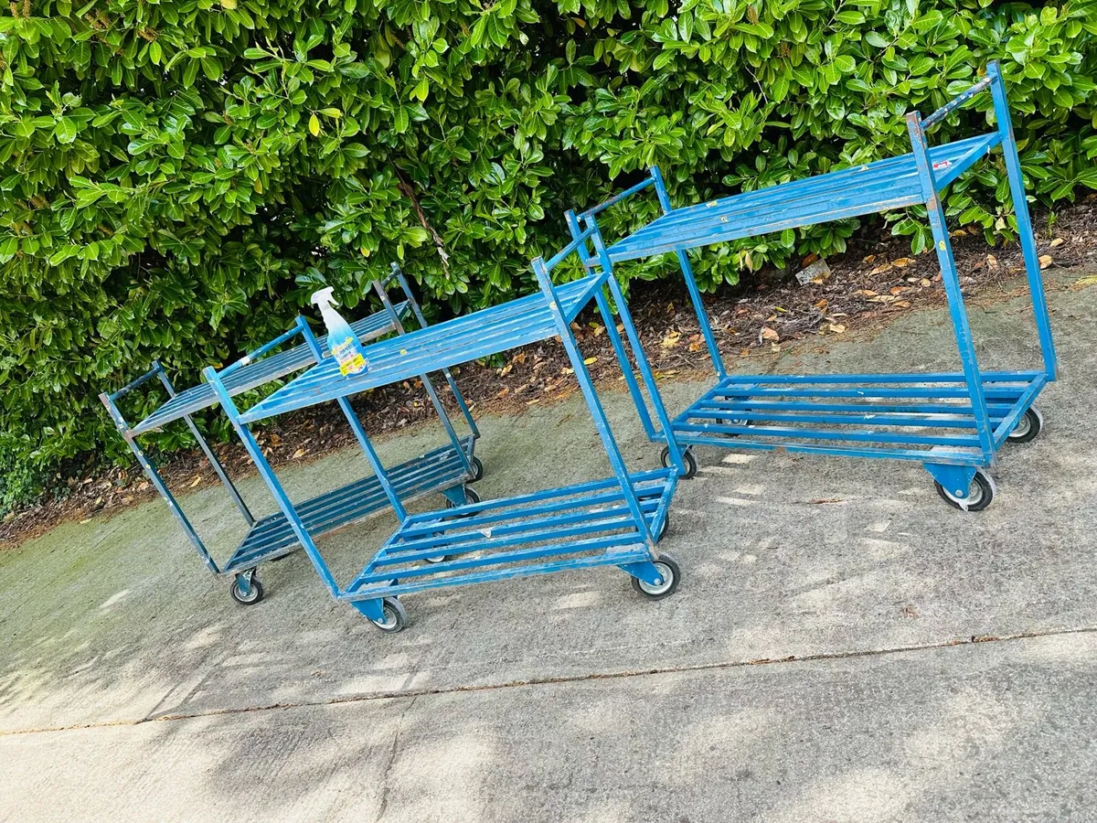 WAREHOUSE WORKSHOP SUPERMARKET STOCK TROLLEYS - Image 2