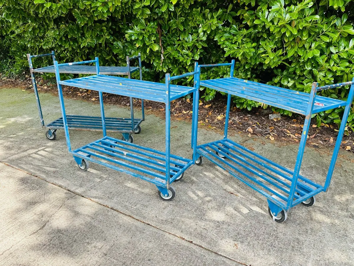 WAREHOUSE WORKSHOP SUPERMARKET STOCK TROLLEYS - Image 3