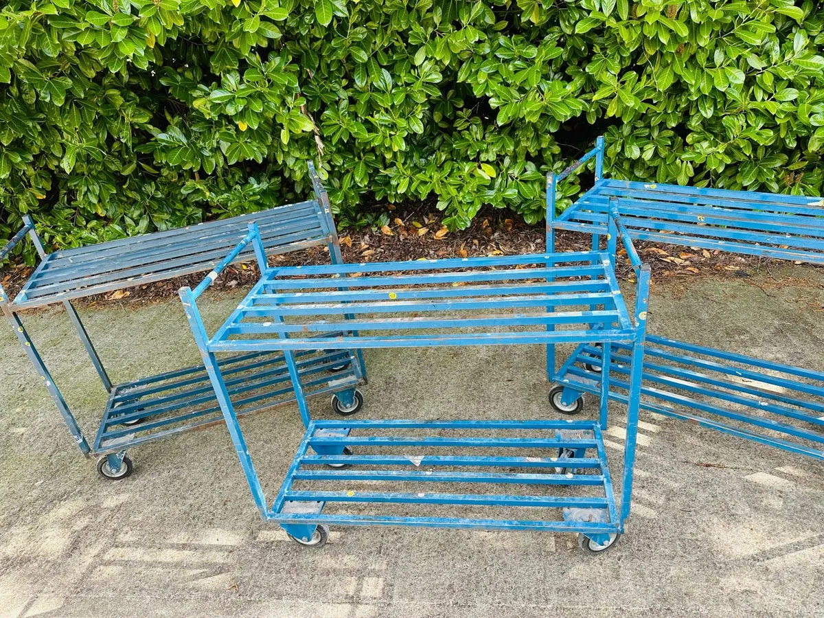 WAREHOUSE WORKSHOP SUPERMARKET STOCK TROLLEYS - Image 4