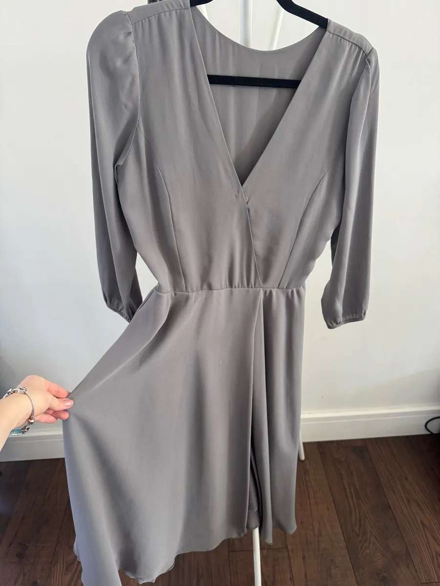 Grey Midi Dress - Image 2