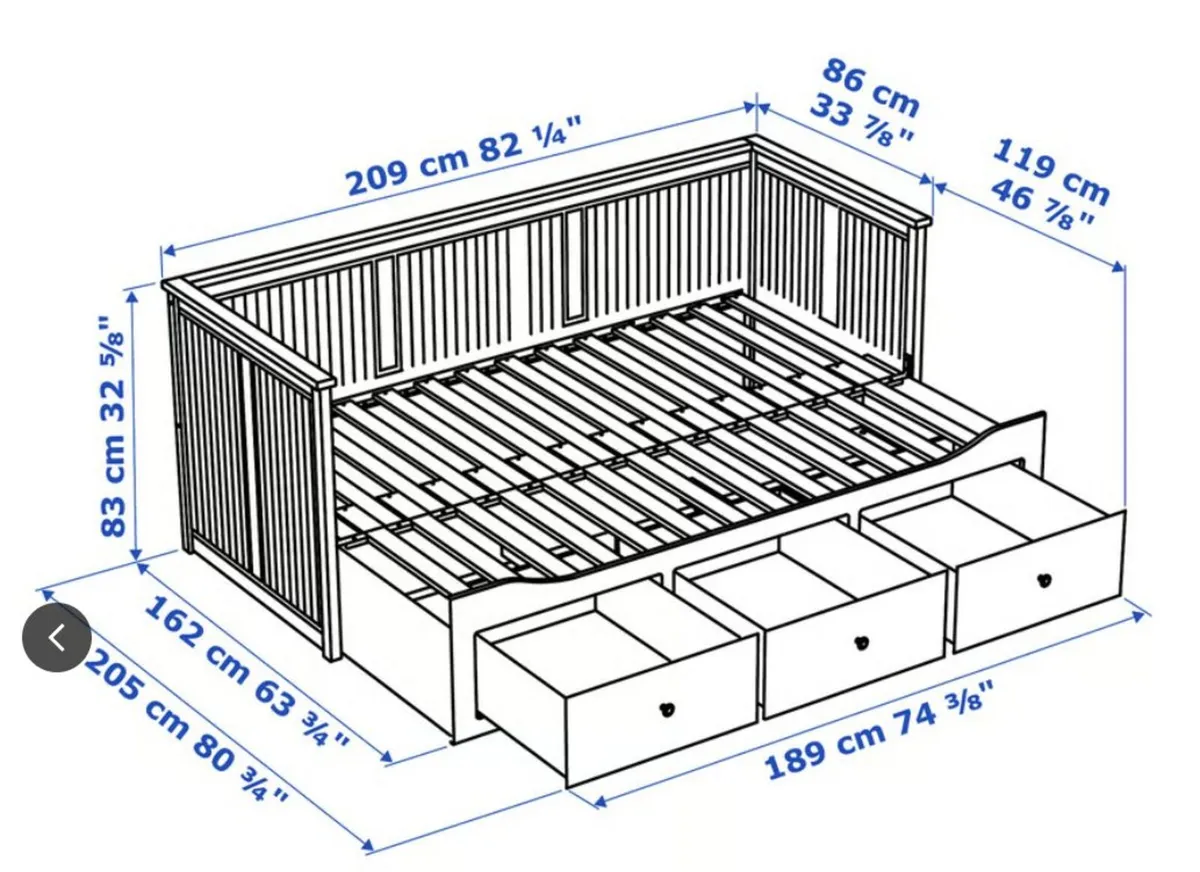 HEMNES IKEA SOFA BED - Image 4