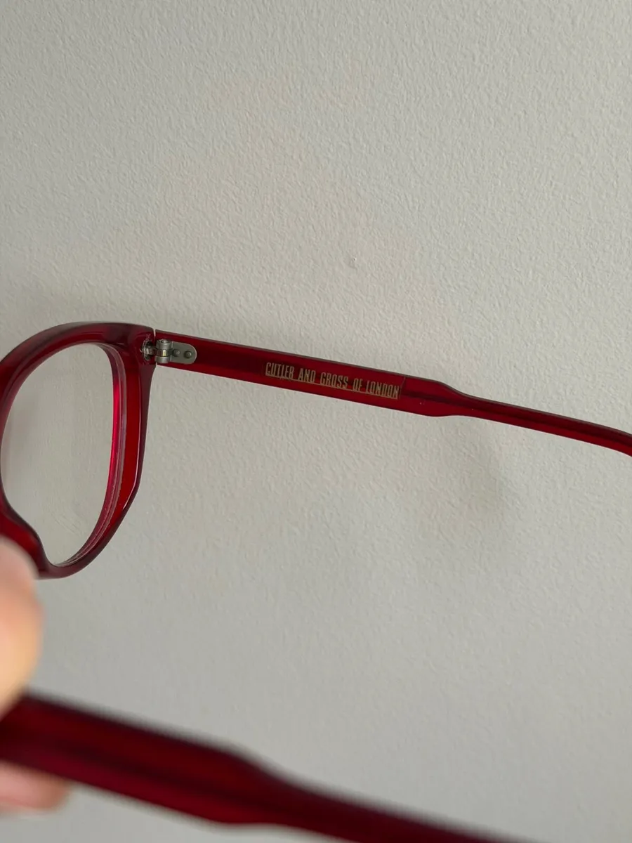 Cutler and Gross glasses frame in Red - Image 3