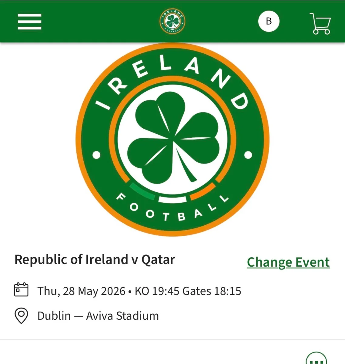 Rep of Ireland v Qatar