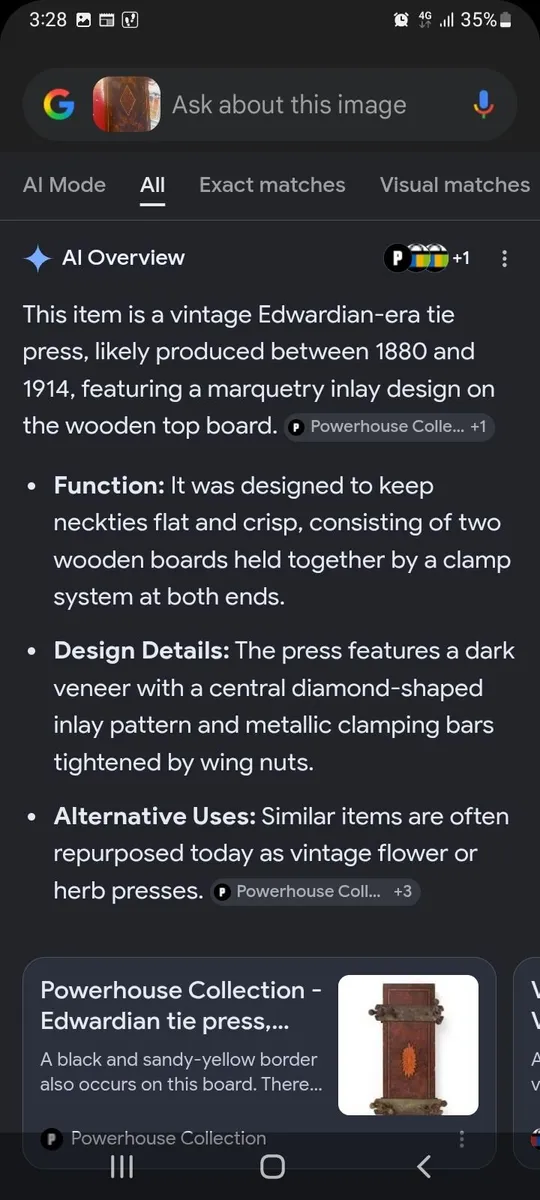 Vintage tie press - Image 2