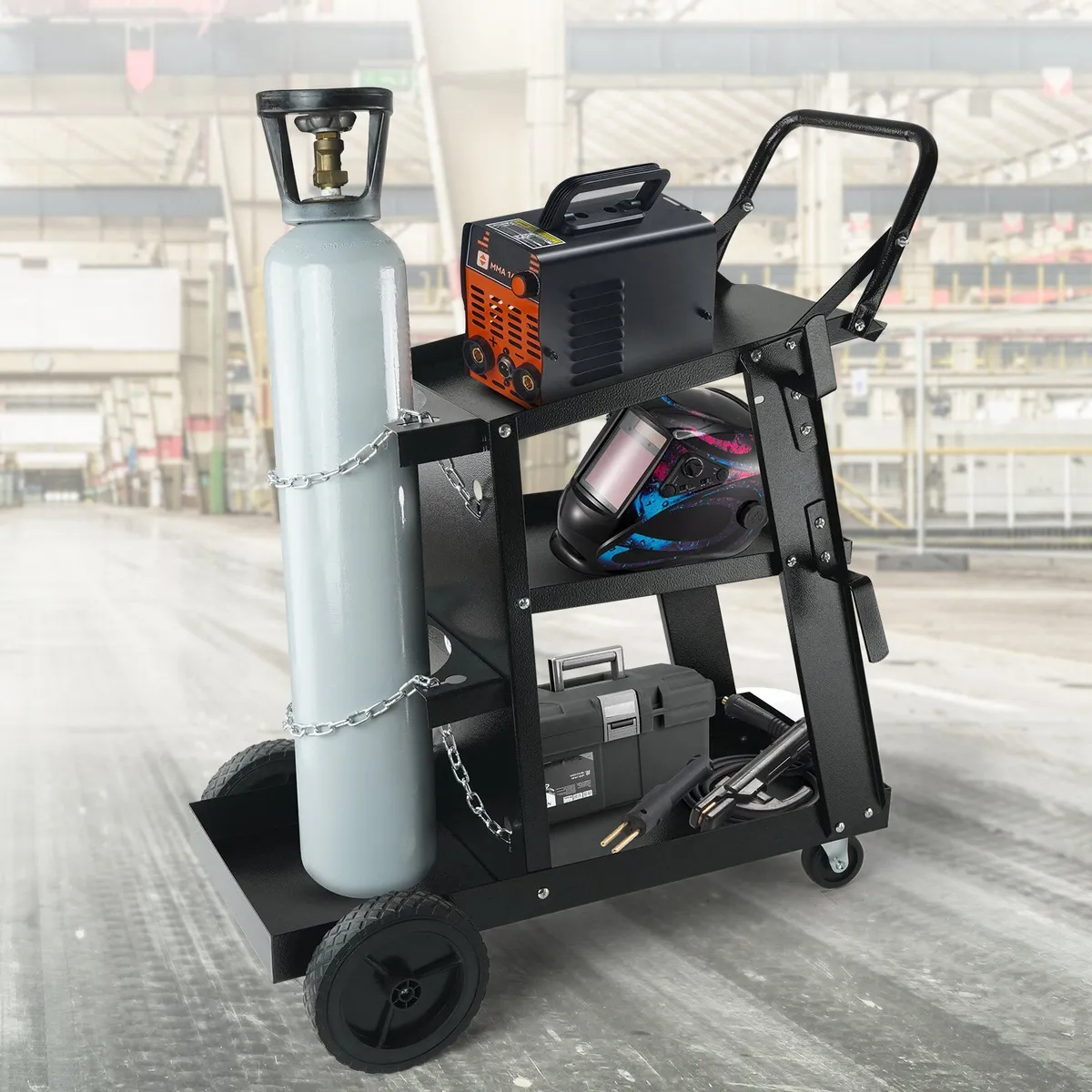 3-Tier Heavy Duty Welder Cart with 181.4kg - Image 4