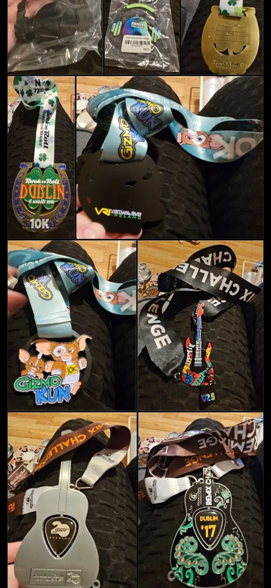Large Bundle of Assorted Rockstar Running Medals - Image 1
