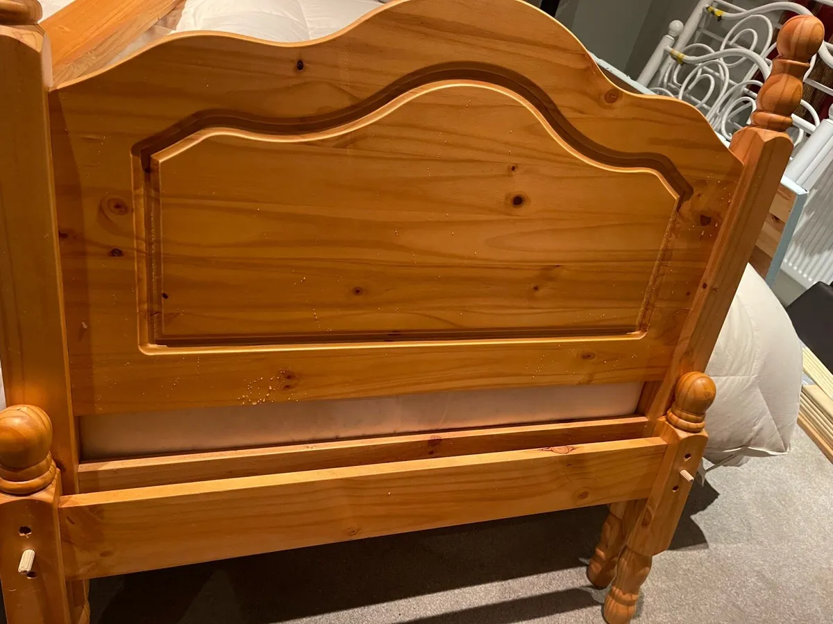 As New - Beautiful Pine Wooden Single Bed -Deliver
