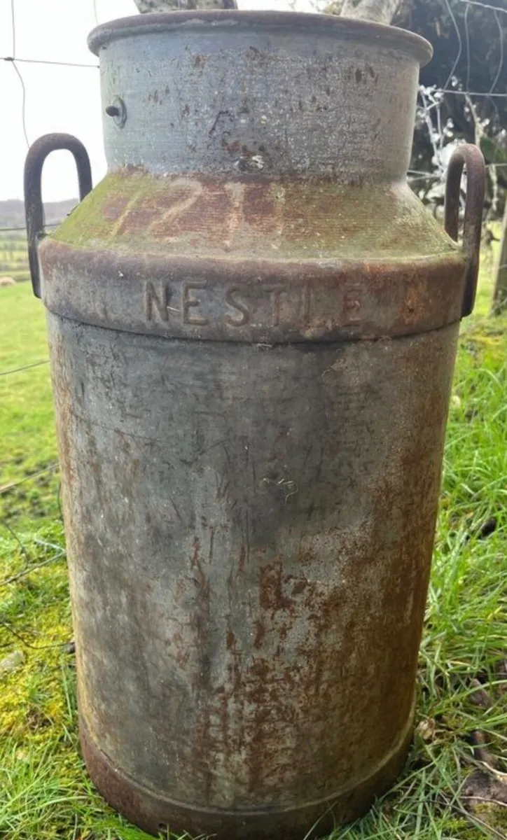 Two vintage milk cans - Image 2