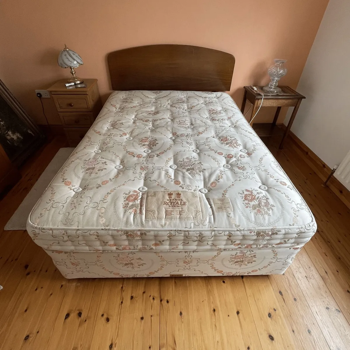 Hypnos Double Bed  Divan and Mattress Set - Image 1