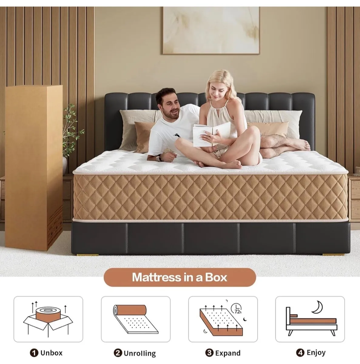 Single Mattress 3FT Memory Foam Mattress, 7-Zone P - Image 1