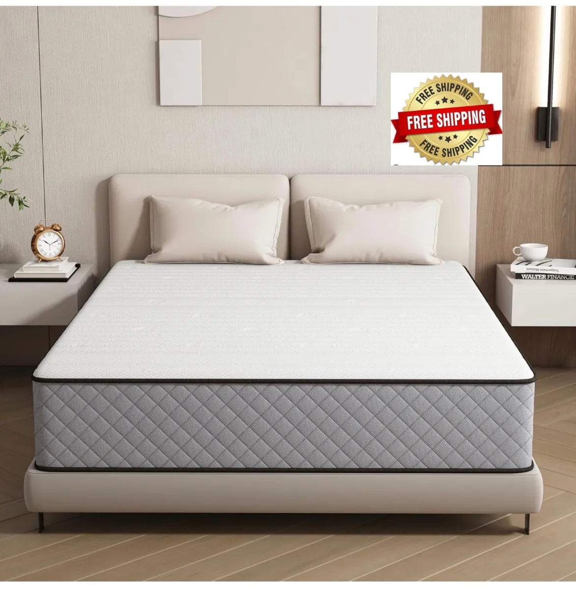 Single Mattress, 90 x 190 cm, Height 25 cm, Medium - Image 1